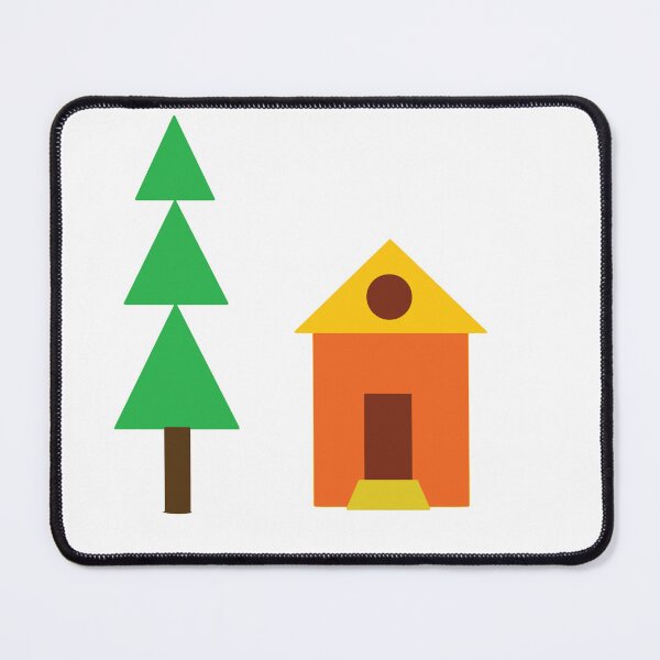 Item preview, Cololrful Geometric House Made from Shapes designed and sold by MadeFromShapes.