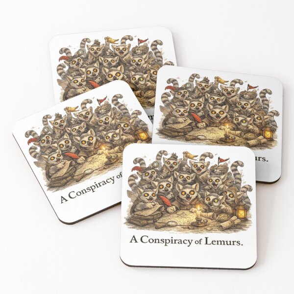 Item preview, A Conspiracy of Lemurs. designed and sold by SnarkleCo.