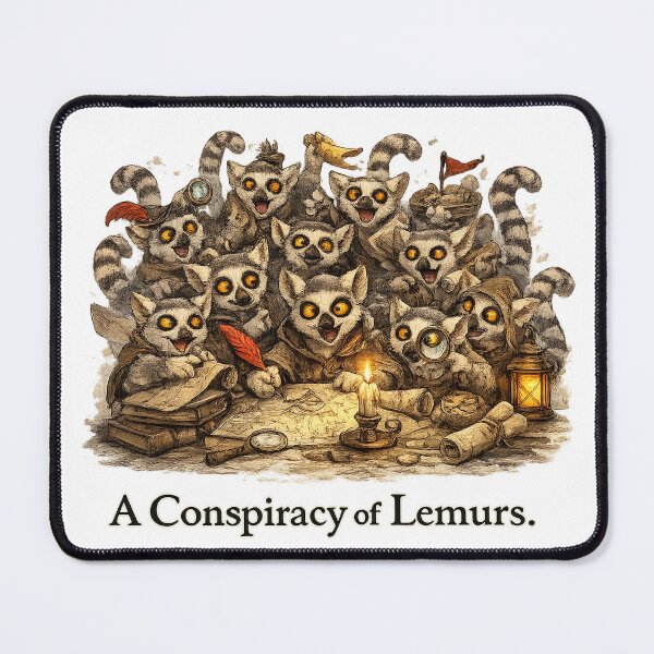 Item preview, A Conspiracy of Lemurs. designed and sold by SnarkleCo.
