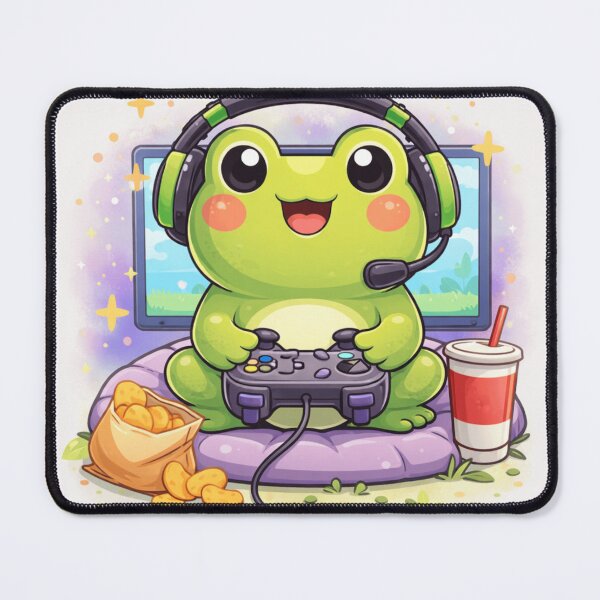 Item preview, Cute gaming frog designed and sold by EloStudioCrea.