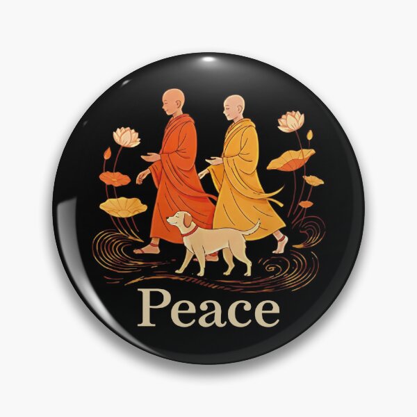 Item preview, Peace Walking Monks Dog  designed and sold by ElliKlemato.