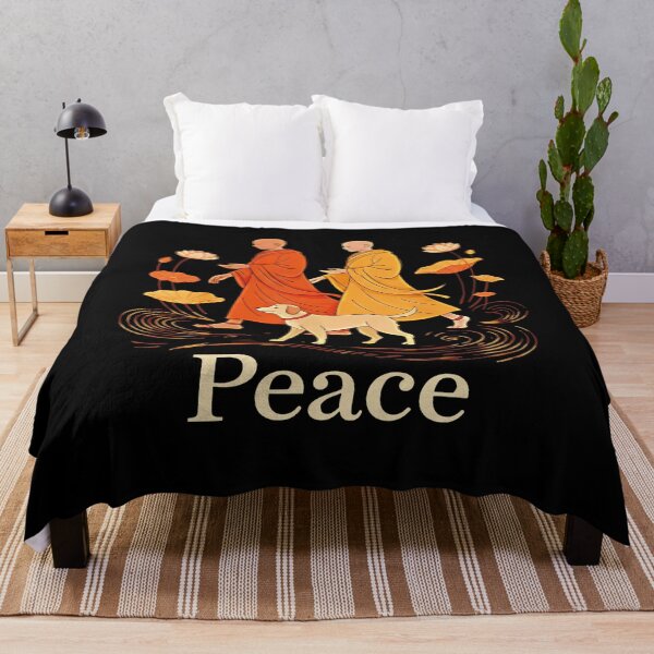 Item preview, Peace Walking Monks Dog  designed and sold by ElliKlemato.