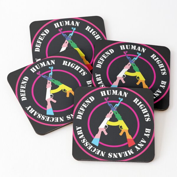 Item preview, Defend Human Rights w GayTrans Flag Colors  designed and sold by NilsZulauf.