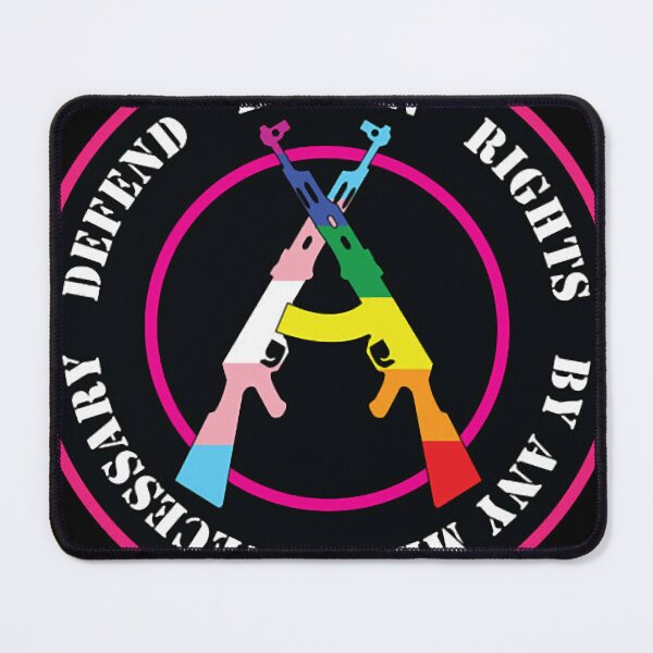 Item preview, Defend Human Rights w GayTrans Flag Colors  designed and sold by NilsZulauf.