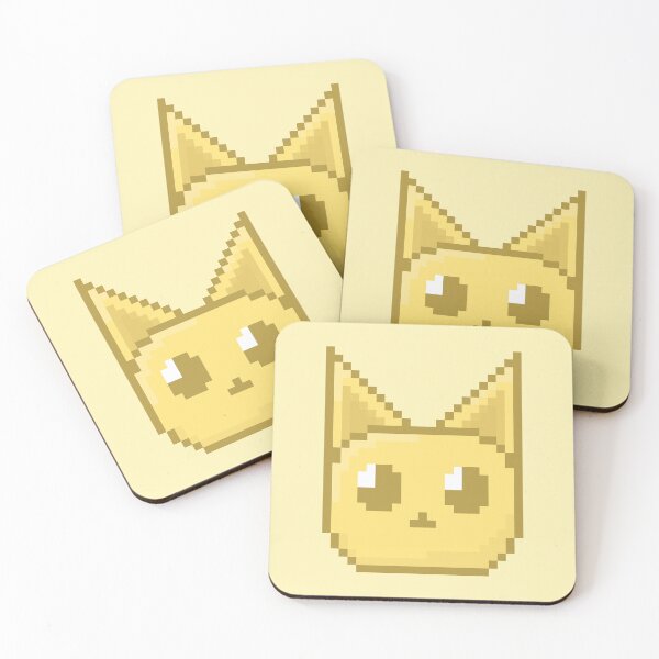 Artikelvorschau, Gelbe Katze Pixelart entworfen und verkauft von Lilac-Cat.