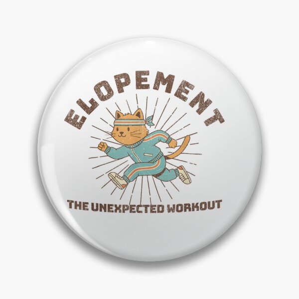 Item preview, Elopement The Unexpected Workout Vintage Cat Runner designed and sold by Ali-printshop.