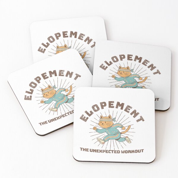 Item preview, Elopement The Unexpected Workout Vintage Cat Runner designed and sold by Ali-printshop.