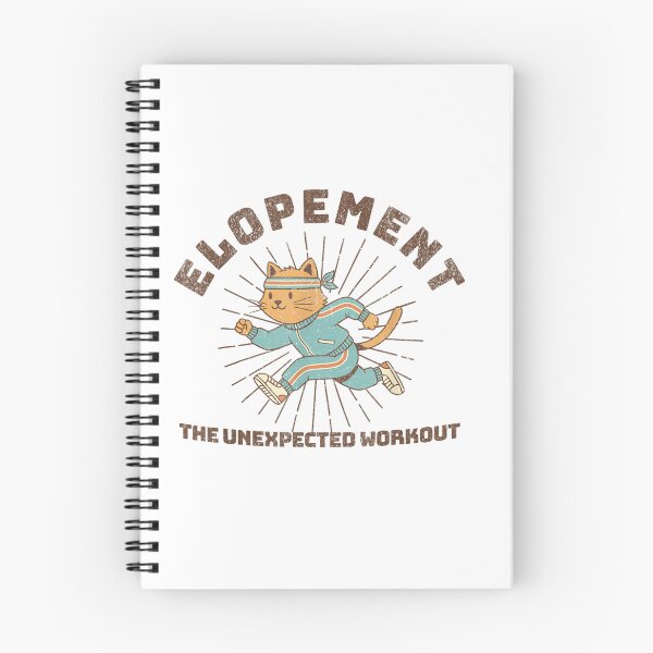 Item preview, Elopement The Unexpected Workout Vintage Cat Runner designed and sold by Ali-printshop.