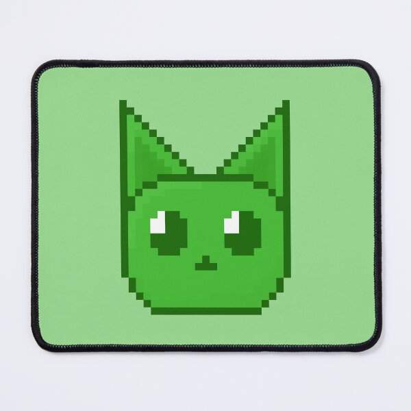Artikelvorschau, Grüne Katze Pixelart entworfen und verkauft von Lilac-Cat.