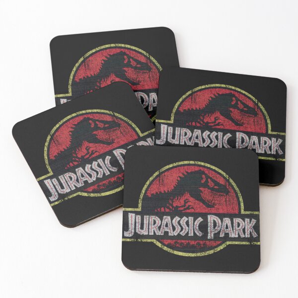 Artikelvorschau, Jurassic Park Klassisches Retro-Logo in Rot im Used-Look entworfen und verkauft von EulaLeannon.