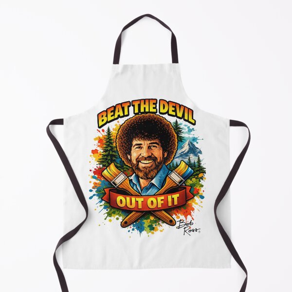 Item preview, Bob Ross Merch, Bob Ross Fan Art, Beat The Devil Out Of It designed and sold by graphic-genie.