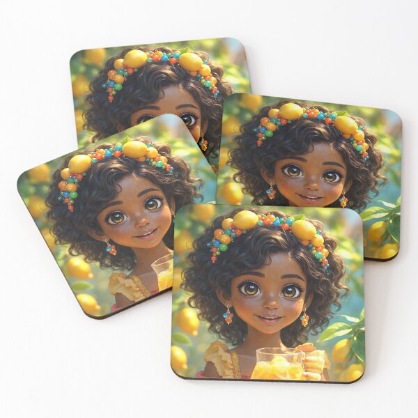 Item preview, Lemon Crown Girl | Cute Summer Lemonade Chibi Illustration designed and sold by Peachesncream4.