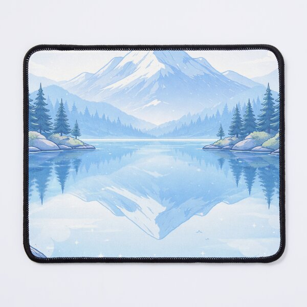 Item preview, Serene Landscape in Blue Tones designed and sold by EsenciaZen.