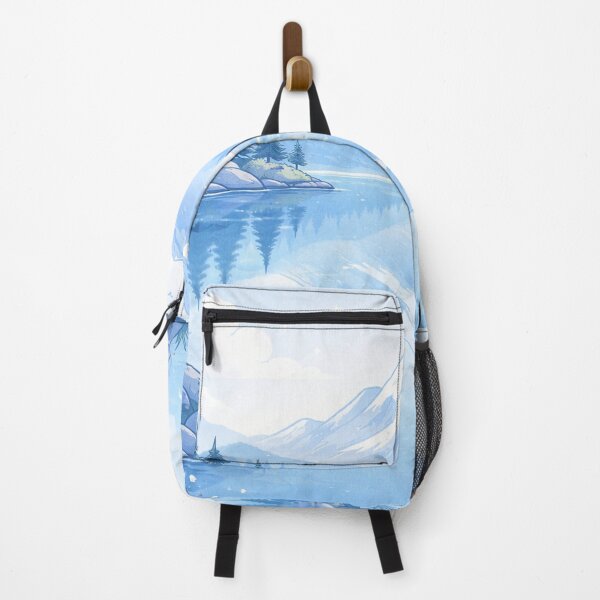 Item preview, Serene Landscape in Blue Tones designed and sold by EsenciaZen.