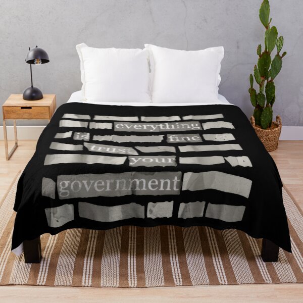 Item preview, Everything Is Fine Trust Your Government Political Satire Civic Debate designed and sold by SkeletonsDanger.