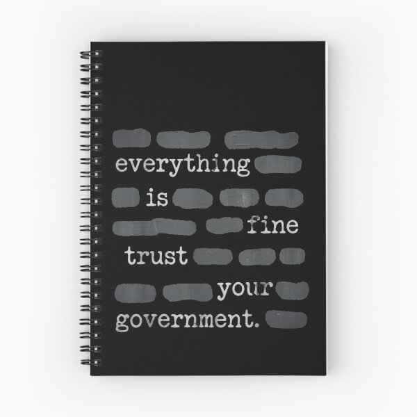 Item preview, Everything Is Fine Trust Your Government American Politics Satire Humor designed and sold by SkeletonsDanger.