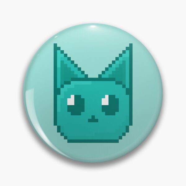 Item preview, Cyan Cat Pixelart designed and sold by Lilac-Cat.