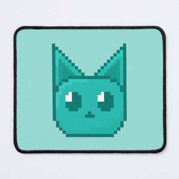 Item preview, Cyan Cat Pixelart designed and sold by Lilac-Cat.