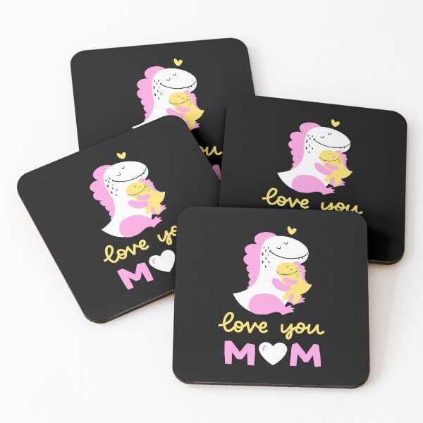 Item preview, Cute Dinosaur Love You Mom – Sweet Dino Hug Mother's Day Gift for Mom designed and sold by artworkathome.
