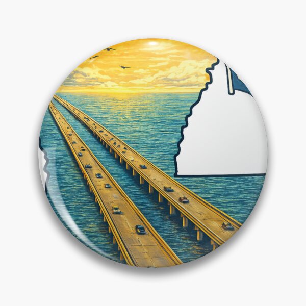 Item preview, Lake Pontchartrain Louisiana LA Retro Water Sunrise and Sunset designed and sold by devonclemon.