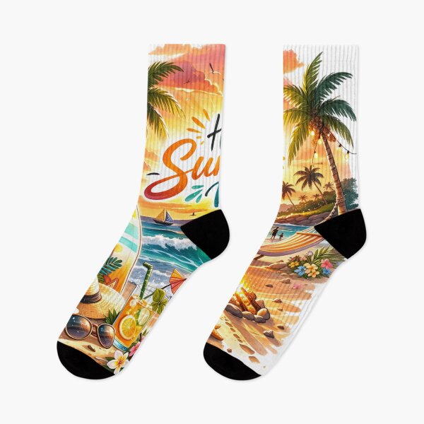 Item preview, Hello Summer Vibes: Beach Bonfire Sunset designed and sold by xavier-explore.