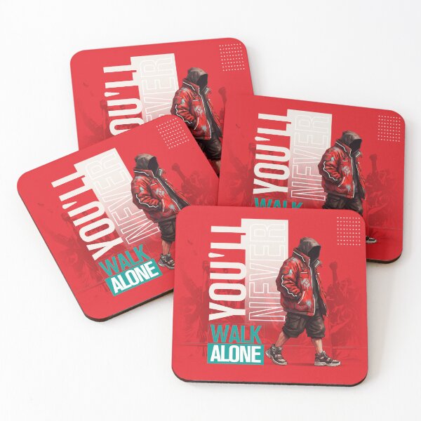 Item preview, You'll Never Walk Alone Inspirational Typography Design (Red) designed and sold by Oddistry-Co.
