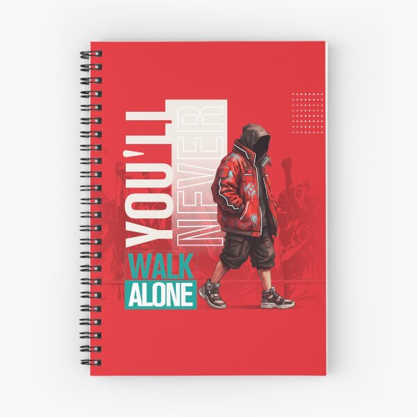 Item preview, You'll Never Walk Alone Inspirational Typography Design (Red) designed and sold by Oddistry-Co.