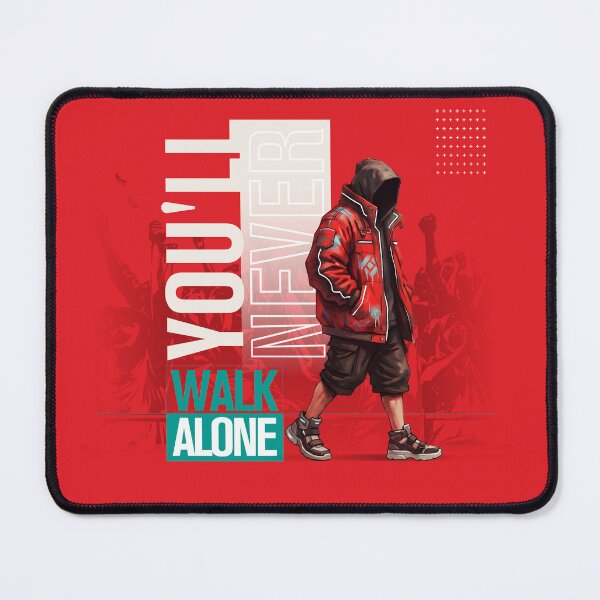 Item preview, You'll Never Walk Alone Inspirational Typography Design (Red) designed and sold by Oddistry-Co.