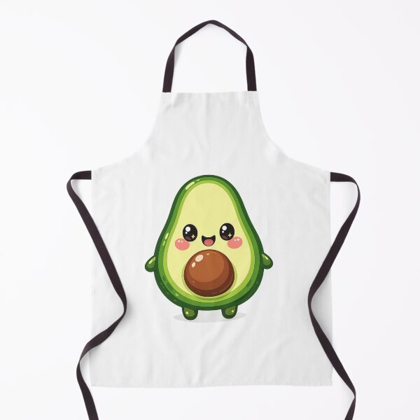 Item preview, Cute Smiling Avocado Kawaii Cartoon – Happy Avocado Character Sticker & T-Shirt Design designed and sold by ArtWaveStudio8.