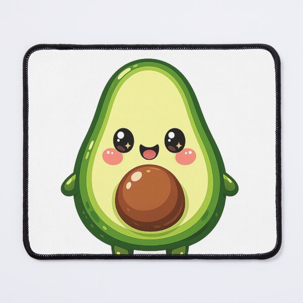 Item preview, Cute Smiling Avocado Kawaii Cartoon – Happy Avocado Character Sticker & T-Shirt Design designed and sold by ArtWaveStudio8.