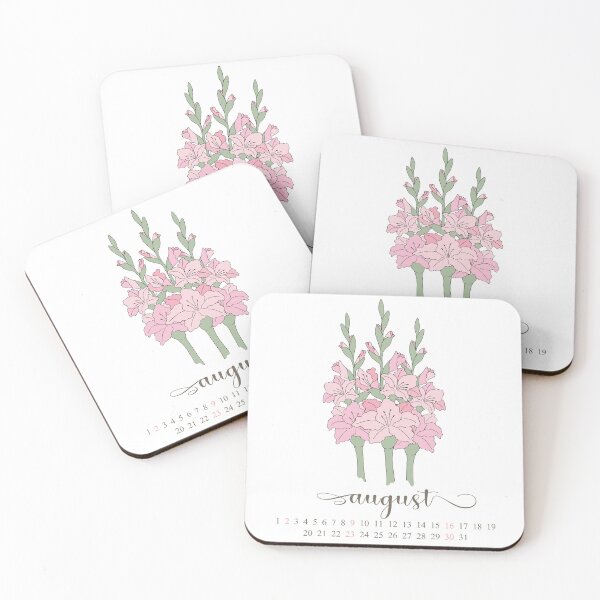 Item preview, gladiolus, august birthmonth flower calendar designed and sold by storieslanguage.
