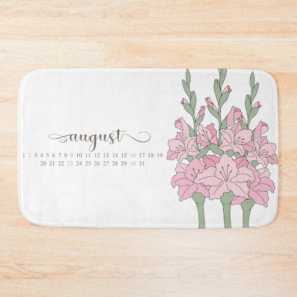 Item preview, gladiolus, august birthmonth flower calendar designed and sold by storieslanguage.