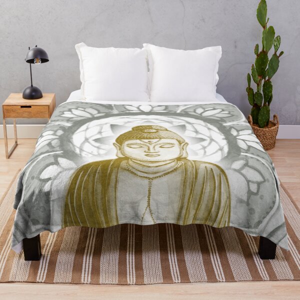 Item preview, Buddha Padma Watercolor - Snow Ochre Pine designed and sold by Irene Estelle.