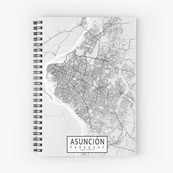 Item preview, Asuncion City Map of Paraguay - Minimalist designed and sold by deMAP.