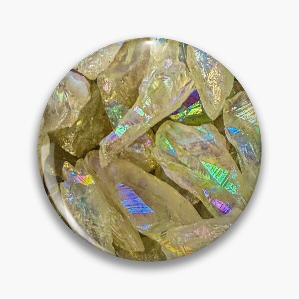 Item preview, Iridescent Angel Aura Quartz Crystals – Rainbow Prism Gemstone Macro Photography designed and sold by aadventures.