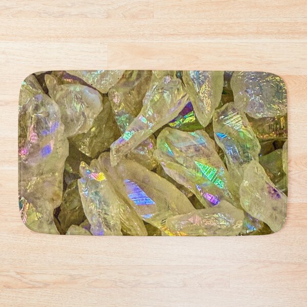 Item preview, Iridescent Angel Aura Quartz Crystals – Rainbow Prism Gemstone Macro Photography designed and sold by aadventures.