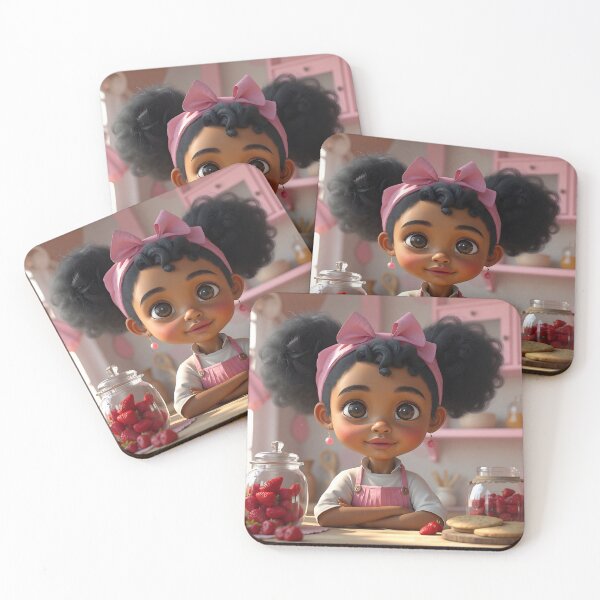 Item preview, Strawberry Bakery Girl | Cute Chibi Dessert Kitchen Illustration designed and sold by Peachesncream4.