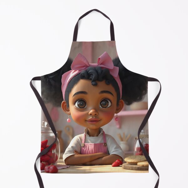 Item preview, Strawberry Bakery Girl | Cute Chibi Dessert Kitchen Illustration designed and sold by Peachesncream4.