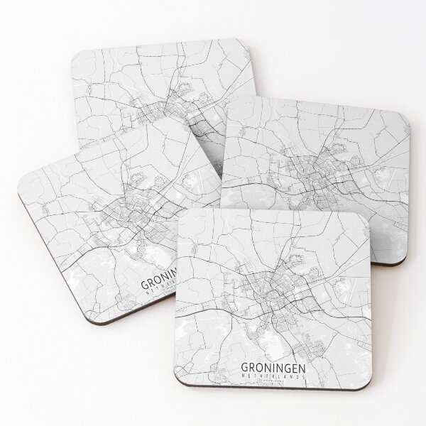 Item preview, Groningen City Map of Netherlands - Minimalist designed and sold by deMAP.