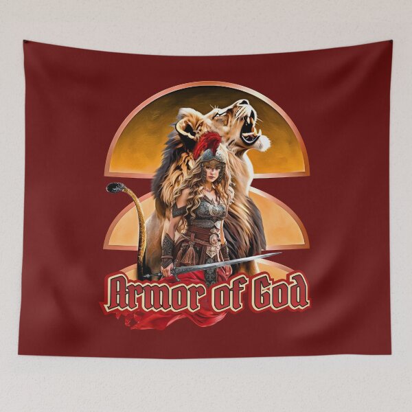 Item preview, Armor of God Warrior Lioness designed and sold by Tripp Art Studio.