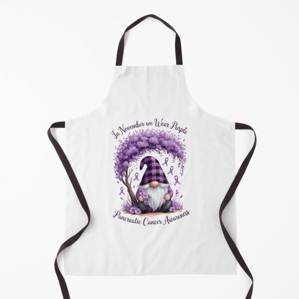 Item preview, In November We Wear Purple Pancreatic Cancer Awareness Gnome designed and sold by EllenJast.