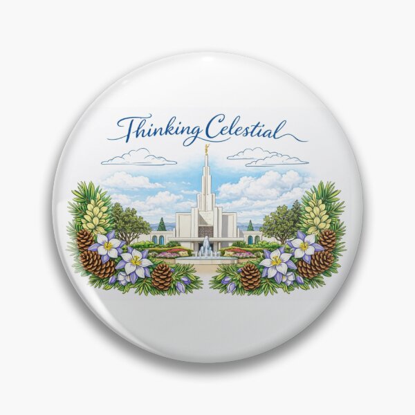 Item preview, Thinking Celestial, Denver, Colorado Temple designed and sold by Da Active Life.