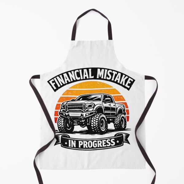 Item preview, Financial Mistake In Progress Funny Lifted Truck designed and sold by Ali-printshop.