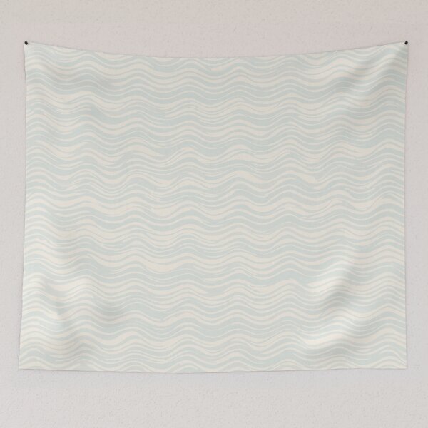 Item preview, Light Blue and White Wavy Lines Background designed and sold by burbankdesigns.