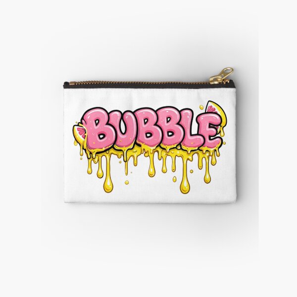 Item preview, Bubble Graffiti Drip Text – Pink Yellow Street Art Sticker designed and sold by TaitelCraft.