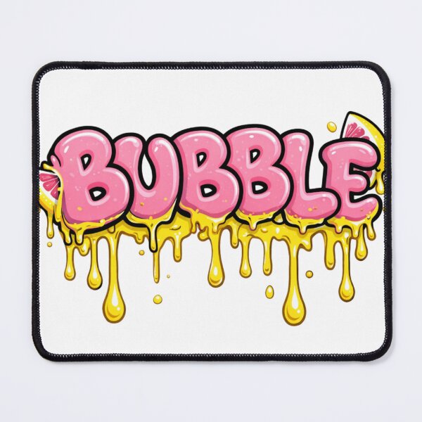 Item preview, Bubble Graffiti Drip Text – Pink Yellow Street Art Sticker designed and sold by TaitelCraft.