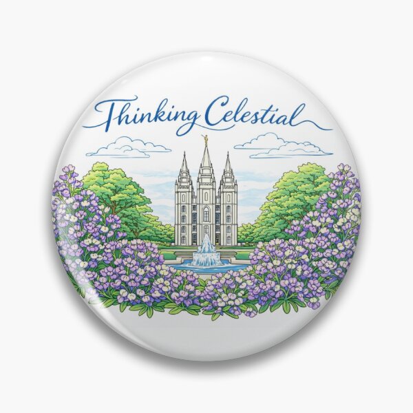 Item preview, Salt Lake Temple with “Thinking Celestial” quote designed and sold by Da Active Life.