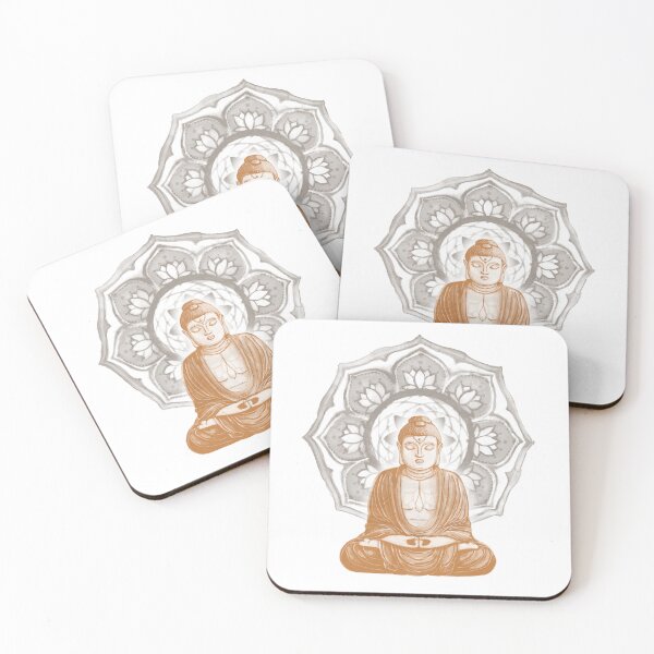Item preview, Buddha Padma Watercolor - Snow Rust Earth designed and sold by Irene Estelle.
