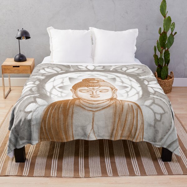 Item preview, Buddha Padma Watercolor - Snow Rust Earth designed and sold by Irene Estelle.