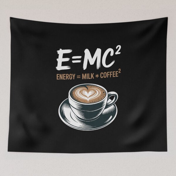 Item preview, E = MC2 - Coffee Lover Caffeine Lover Breakfast designed and sold by IdunayaStore.
